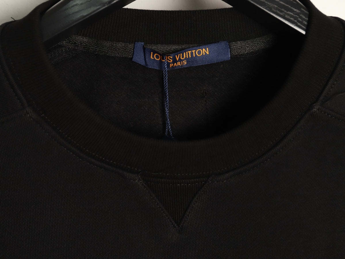Louis Vuitton LV Monogram Pocket Black Crewneck Sweatshirt