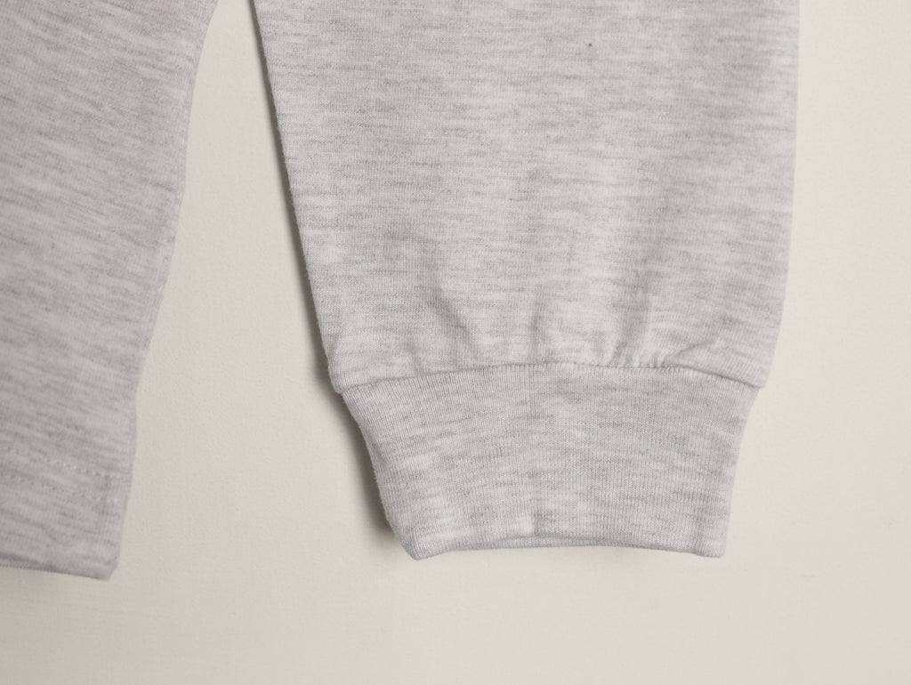 Stone Island Compass Logo-Patch Light Gray Long-Sleeve T-Shirt