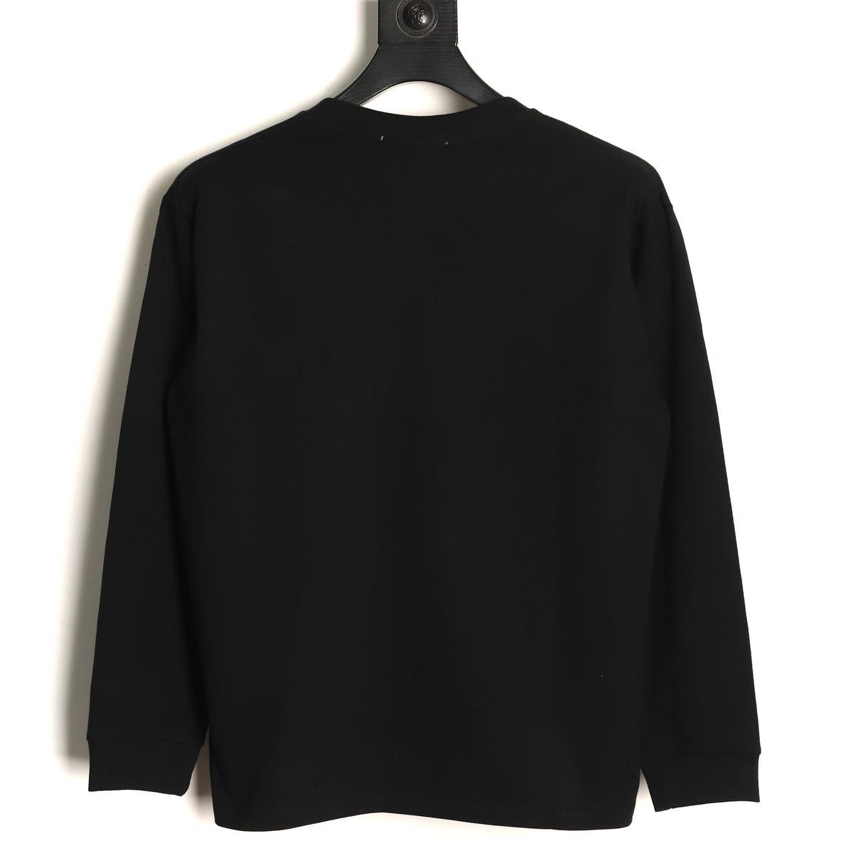 Stone Island Compass Logo-Patch Black Long-Sleeve T-Shirt
