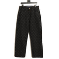 Louis Vuitton LV Monogram Black Straight-Leg Jeans