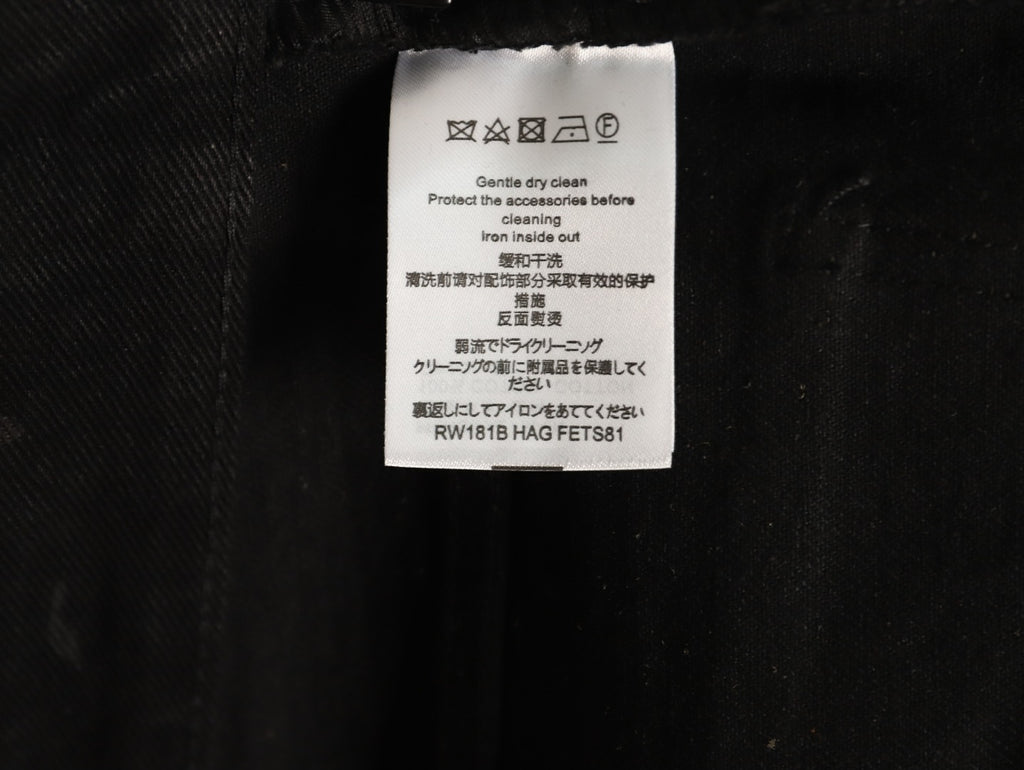 Louis Vuitton LV Monogram Black Straight-Leg Jeans