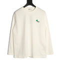 Dior 26SS Clover Logo Embroidered Ivory Long-Sleeve T-Shirt