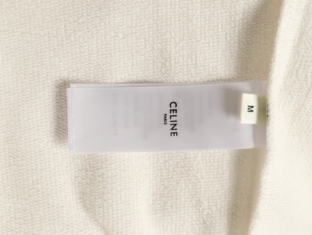 Celine Classic Capsule Logo Ivory Pullover Hoodie