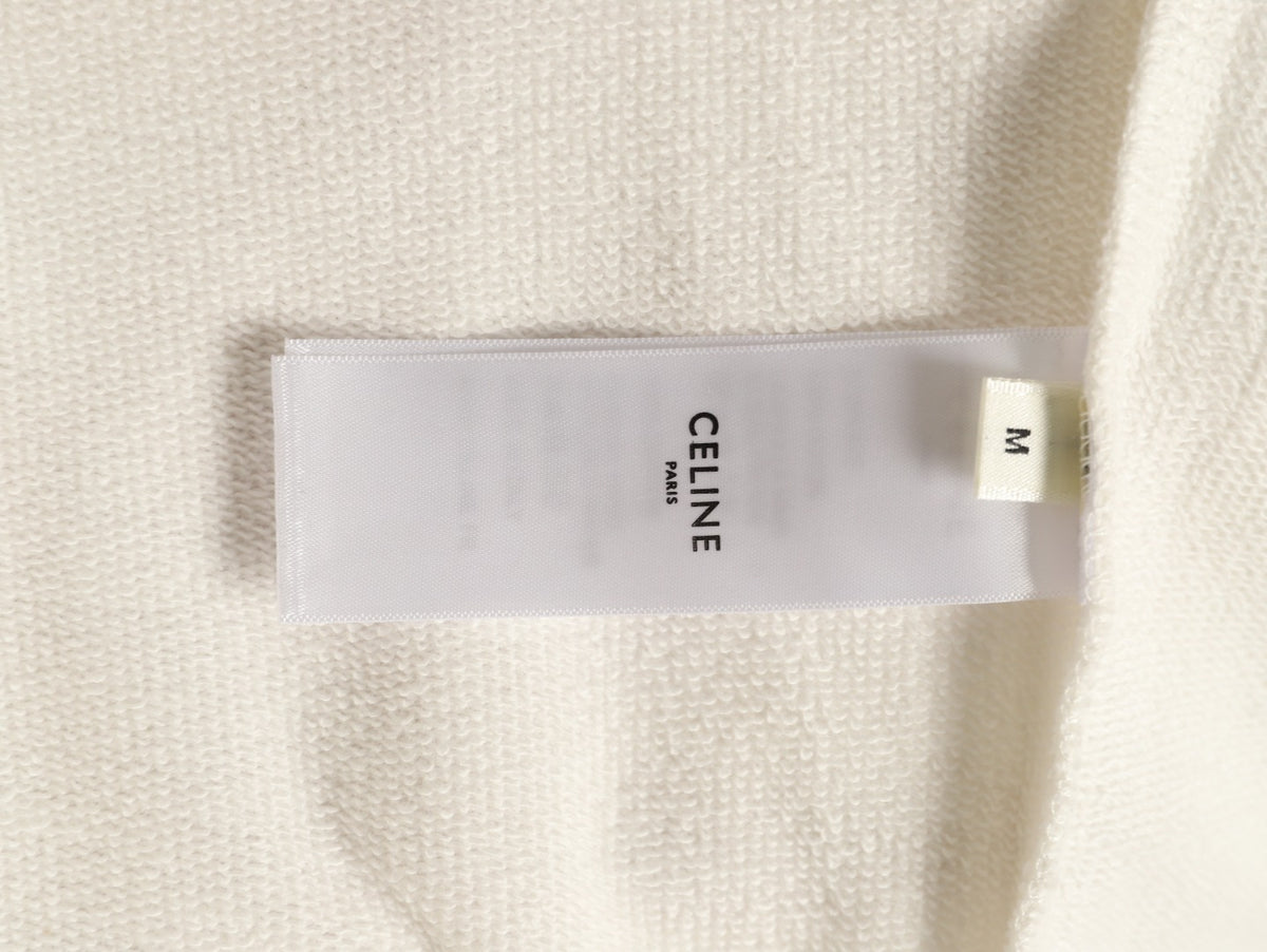 Celine Classic Capsule Logo Ivory Pullover Hoodie