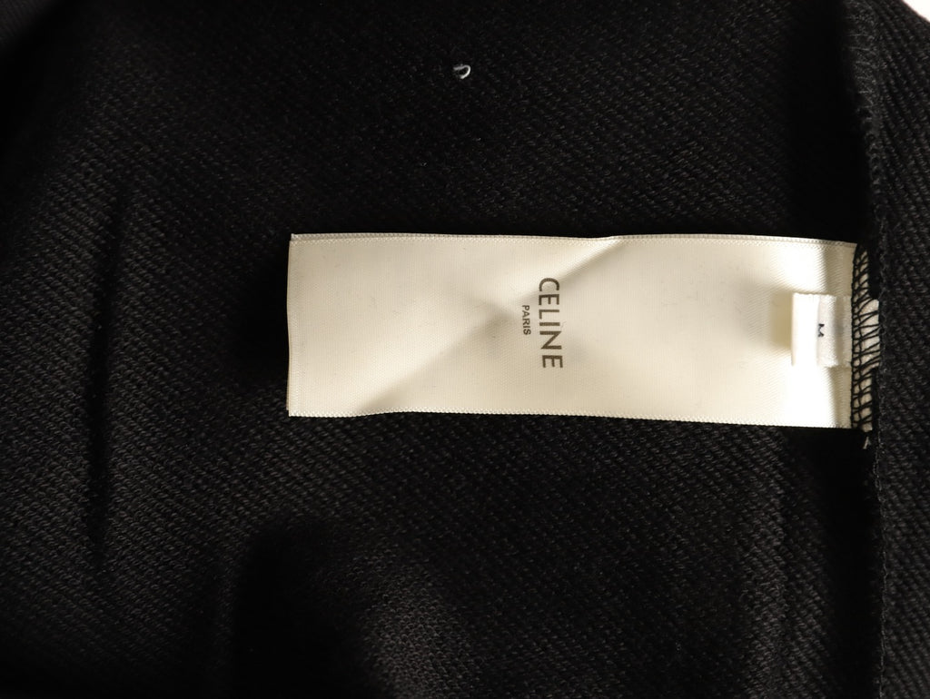 Celine Classic Capsule Logo Black Pullover Hoodie