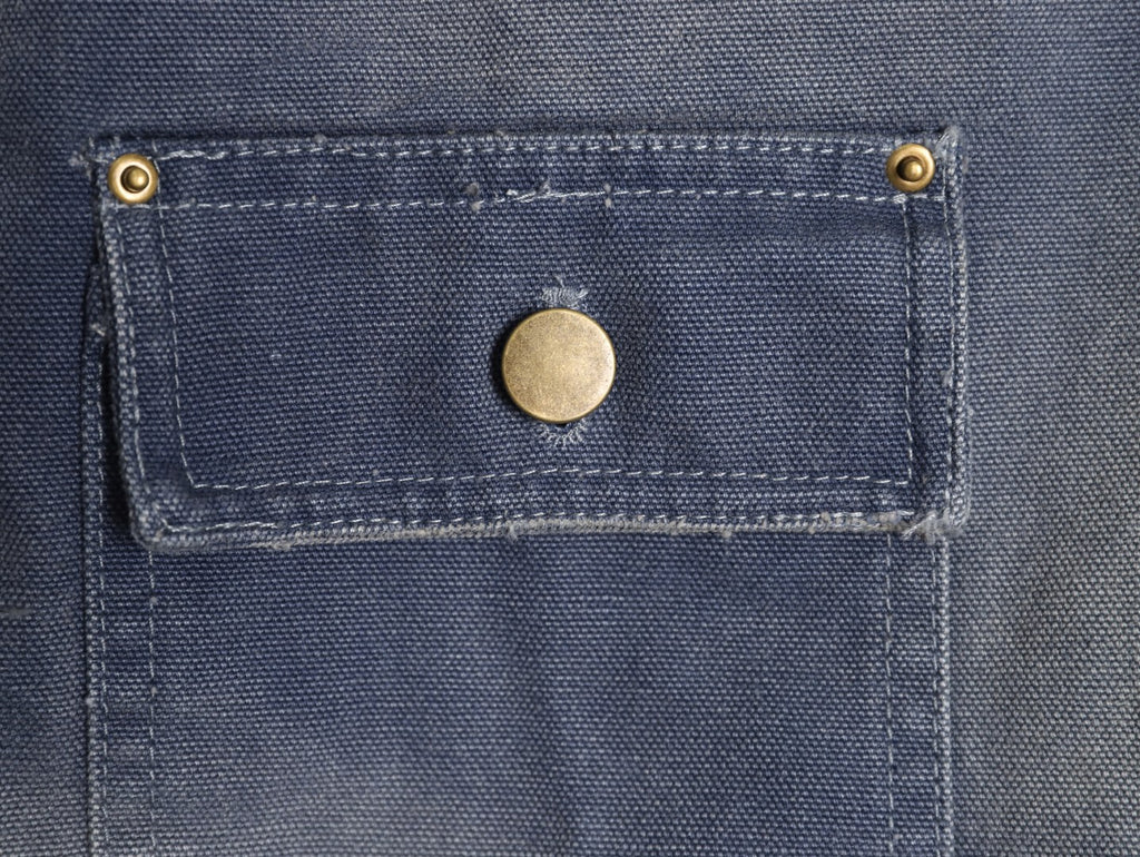 Prada PRD Distressed Washed Blue Workwear Jacket