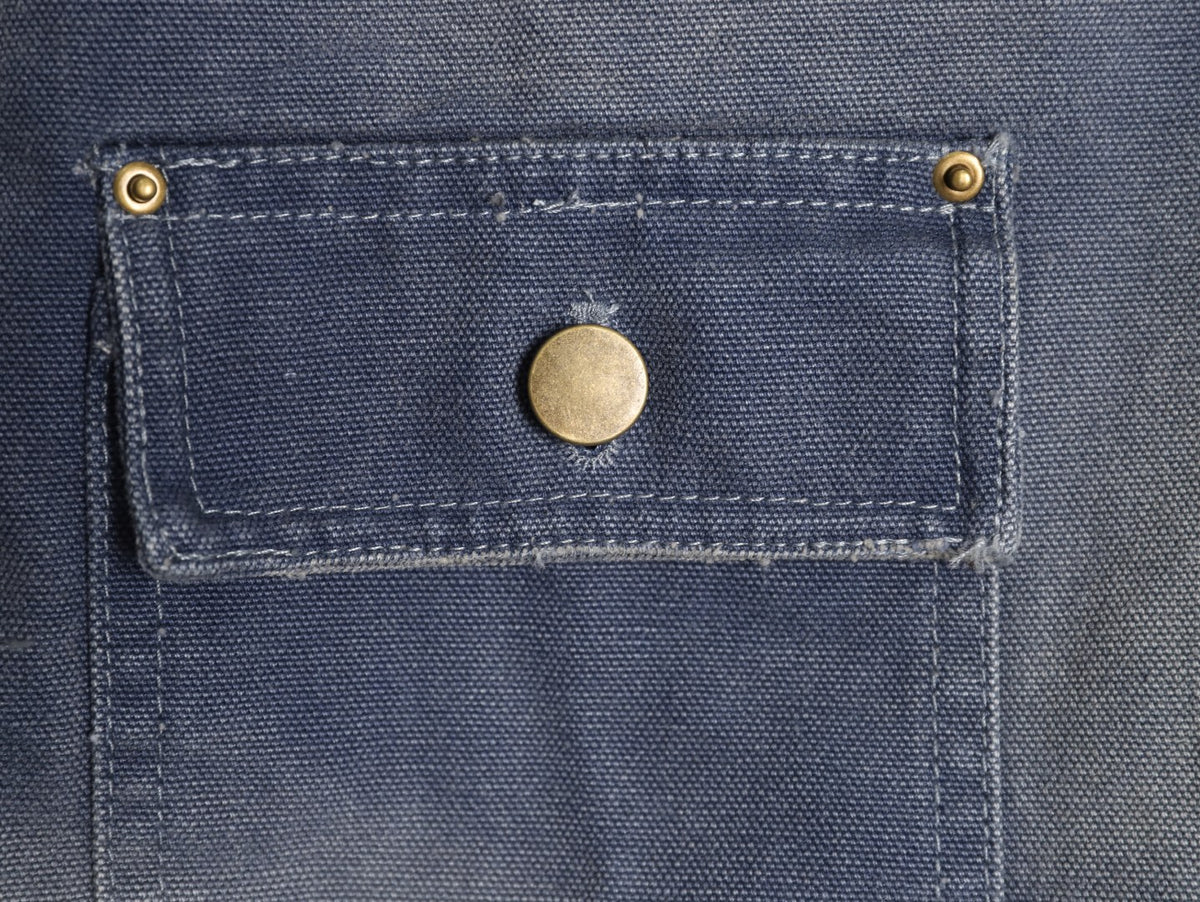 Prada PRD Distressed Washed Blue Workwear Jacket