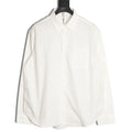 Loewe 25SS Anagram Pocket Embroidered White Long-Sleeve Shirt