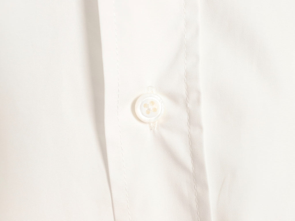 Loewe 25SS Anagram Pocket Embroidered White Long-Sleeve Shirt