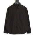 Loewe 25SS Anagram Pocket Embroidered Black Long-Sleeve Shirt