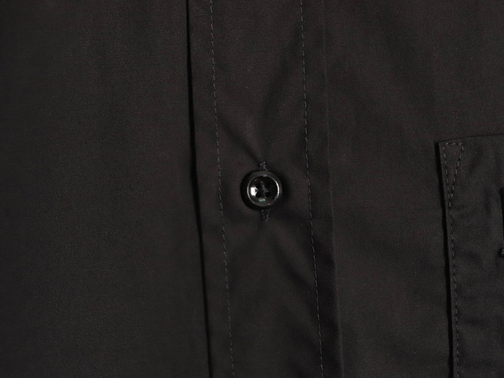 Loewe 25SS Anagram Pocket Embroidered Black Long-Sleeve Shirt
