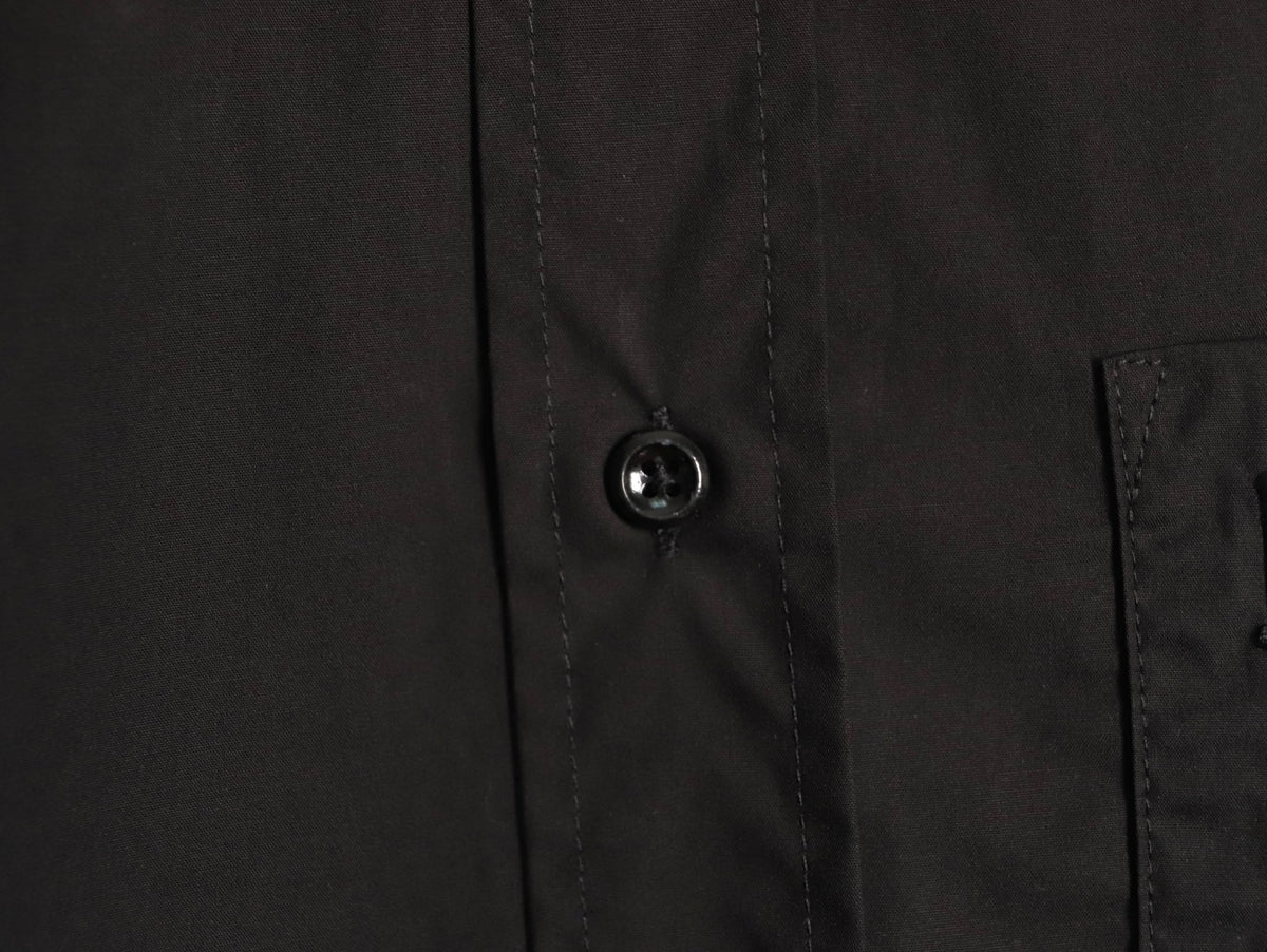 Loewe 25SS Anagram Pocket Embroidered Black Long-Sleeve Shirt