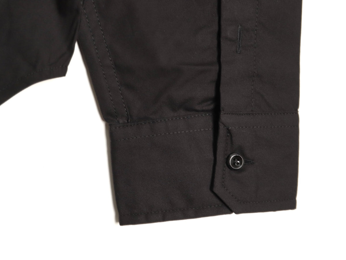 Loewe 25SS Anagram Pocket Embroidered Black Long-Sleeve Shirt