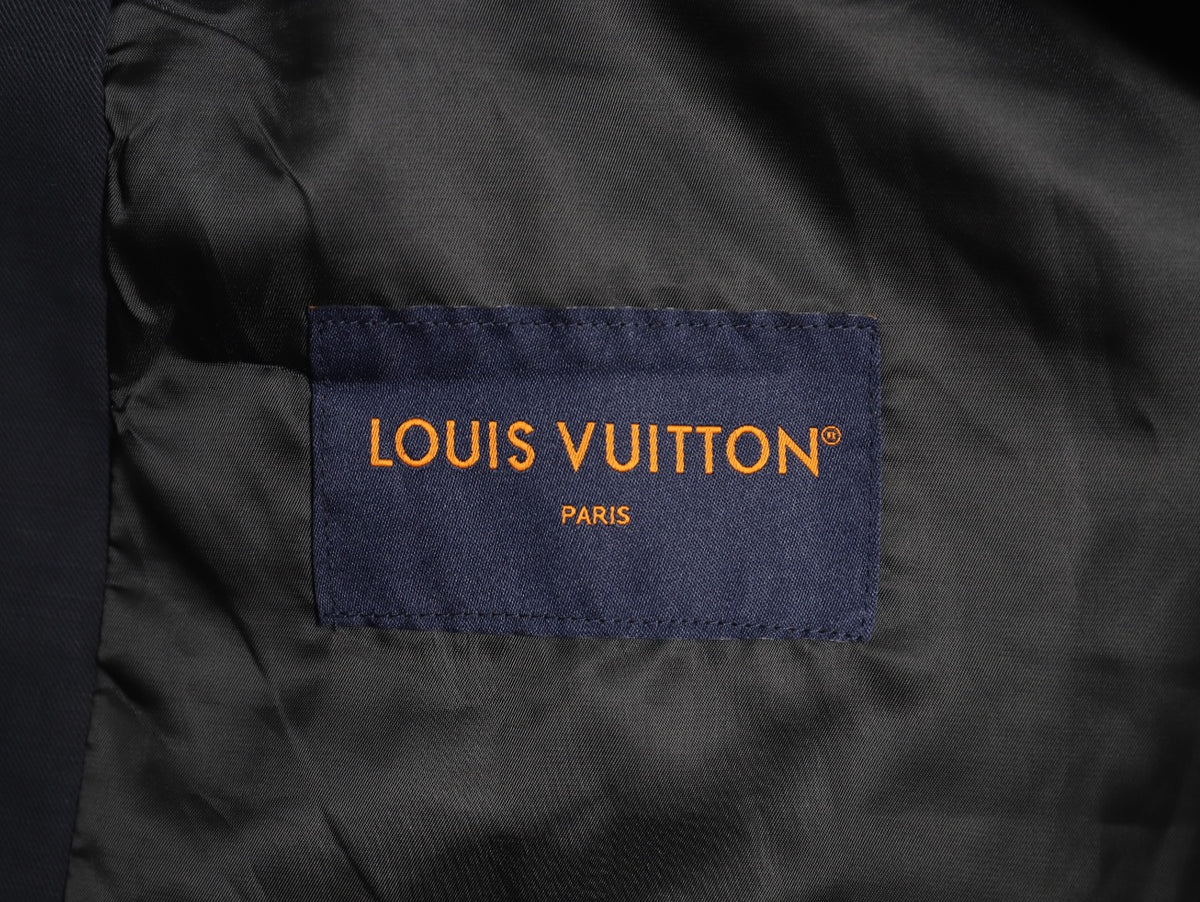 Louis Vuitton 26FW Checker Leather-Label Linen Workwear Jacket