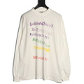 Balenciaga 26FW Rainbow Logo Print Long-Sleeve T-Shirt