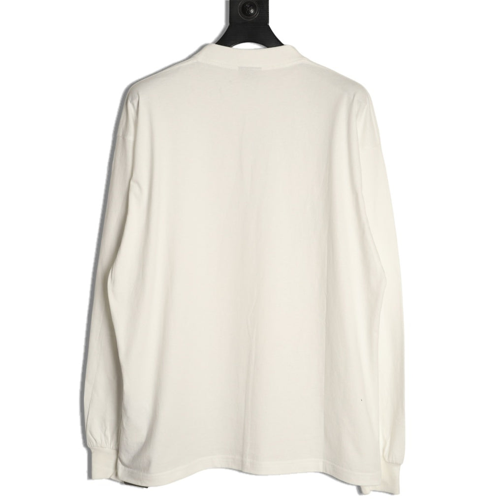 Balenciaga 26FW Rainbow Logo Print Long-Sleeve T-Shirt