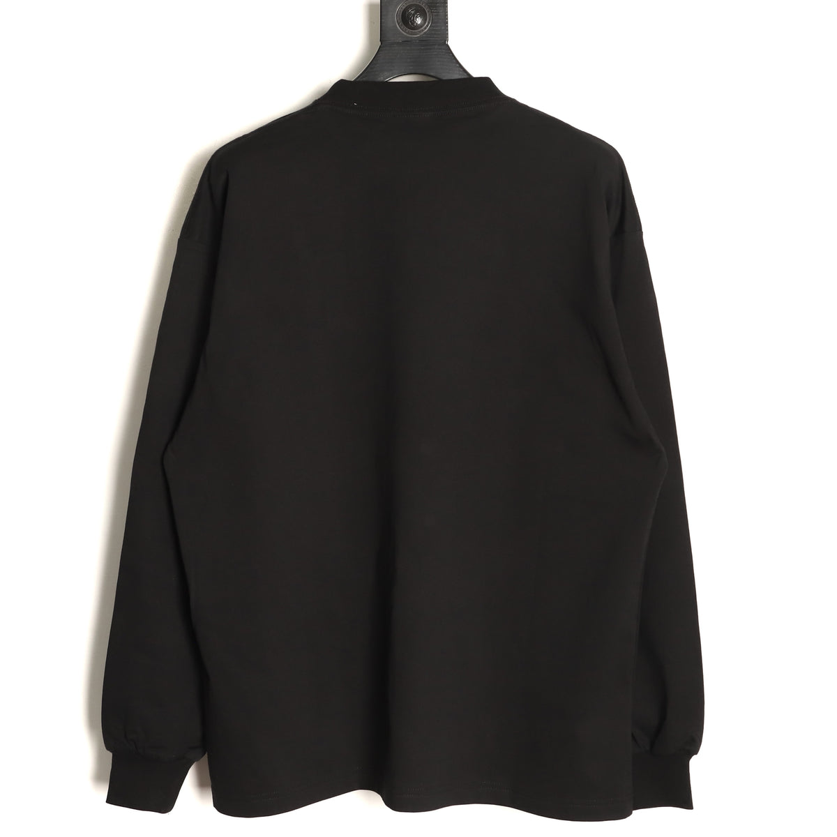 Balenciaga 26FW Black Rainbow Logo Print Long-Sleeve T-Shirt