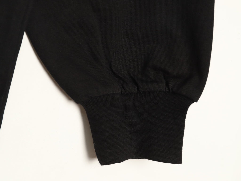 Balenciaga 26FW Black Rainbow Logo Print Long-Sleeve T-Shirt