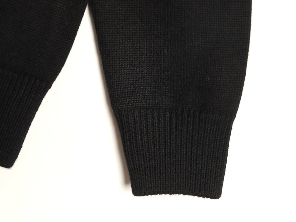 Moncler MC Patchwork Sleeve-Pocket Nylon Zip Knit Cardigan Jacket
