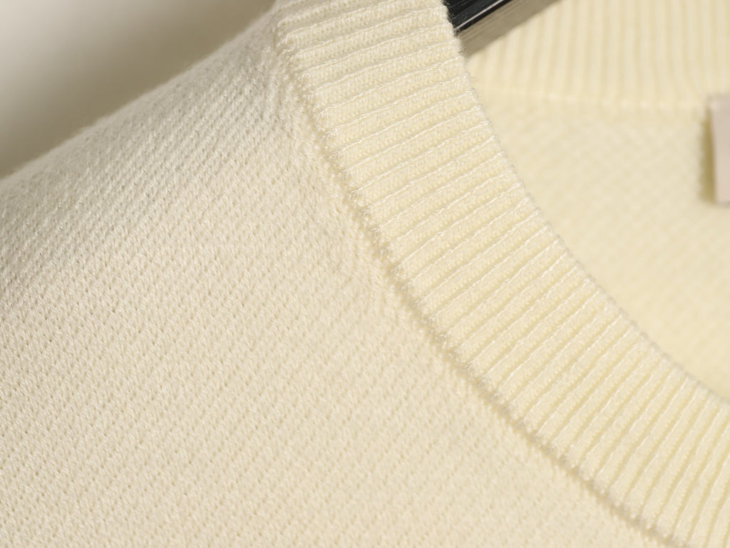 Moncler MC Two-Tone Sleeve-Pocket Crewneck Sweater