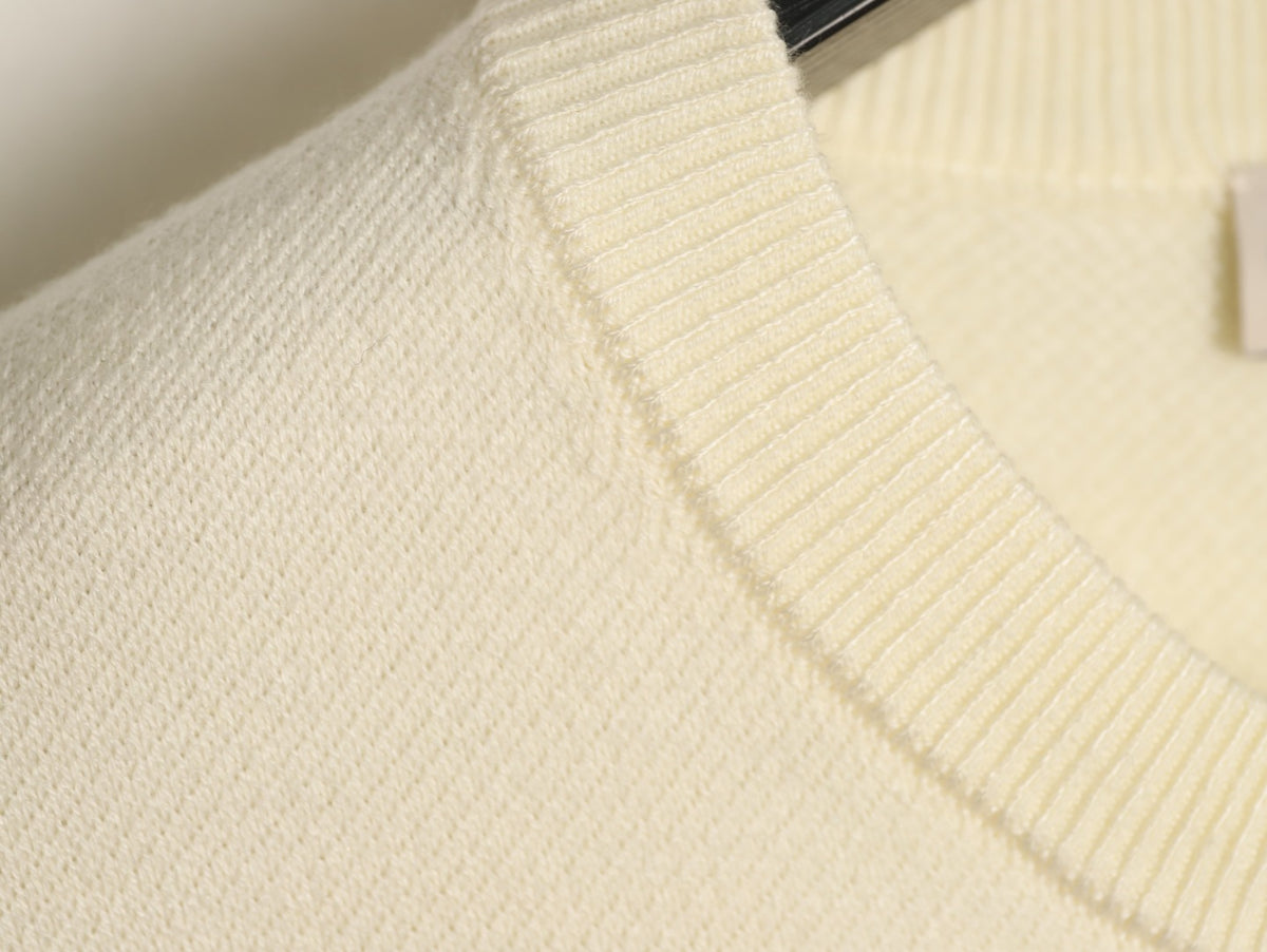 Moncler MC Two-Tone Sleeve-Pocket Crewneck Sweater