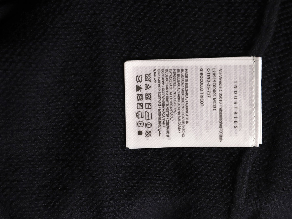 Moncler MC Black Two-Tone Sleeve-Pocket Crewneck Sweater