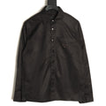 Prada PRD Black Nylon Triangle-Logo Shirt Jacket