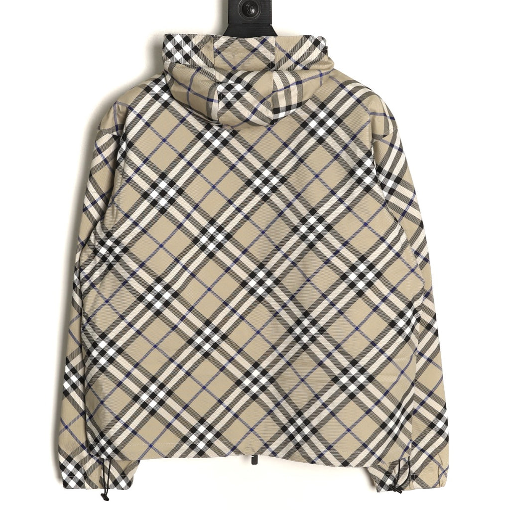 Burberry 24SS Diamond-Check Equestrian Knight Reversible Jacket