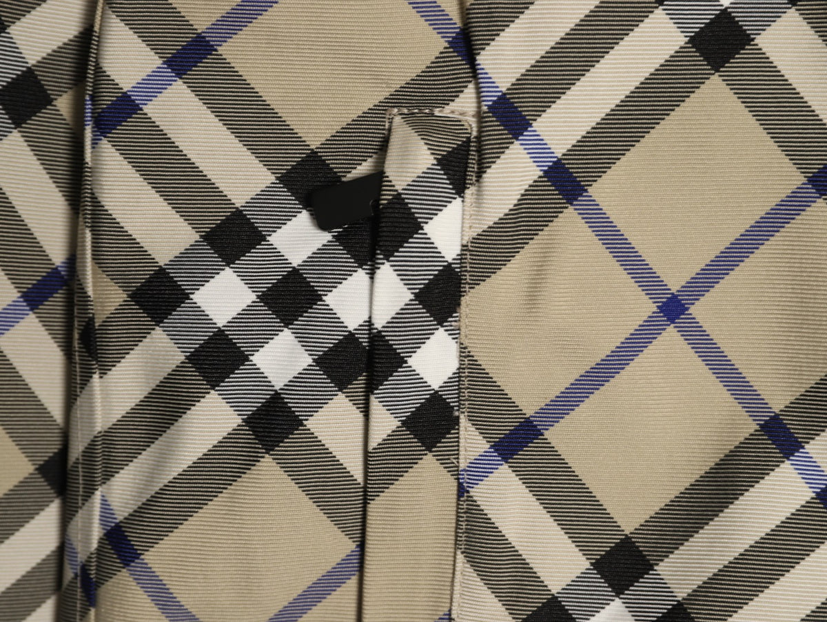 Burberry 24SS Diamond-Check Equestrian Knight Reversible Jacket