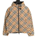 Burberry 24SS Beige Check Black-Reverse Equestrian Knight Reversible Jacket