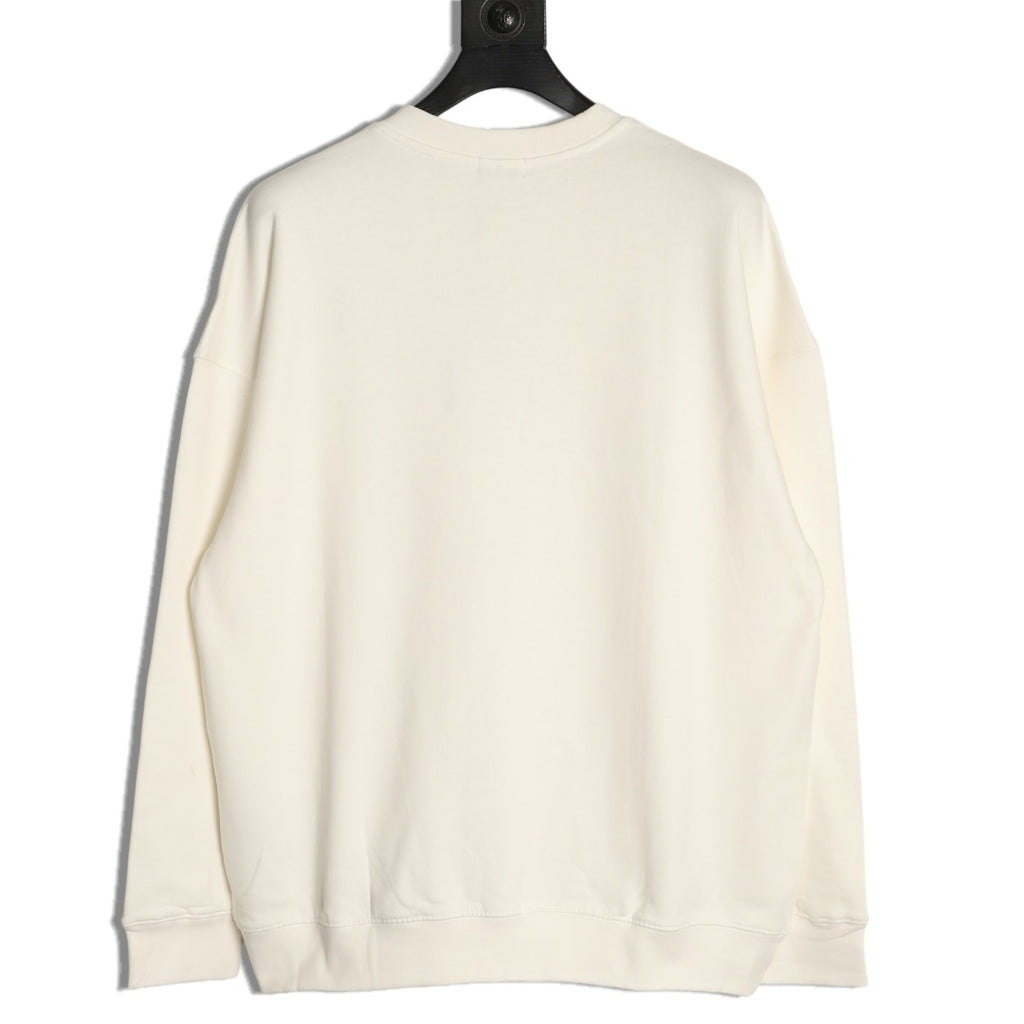 Moncler 26SS Character Logo Ivory Crewneck Sweatshirt