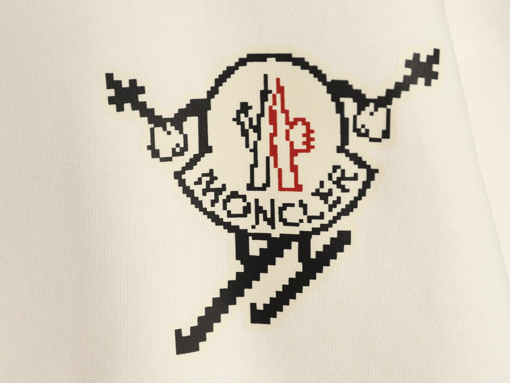 Moncler 26SS Character Logo Ivory Crewneck Sweatshirt