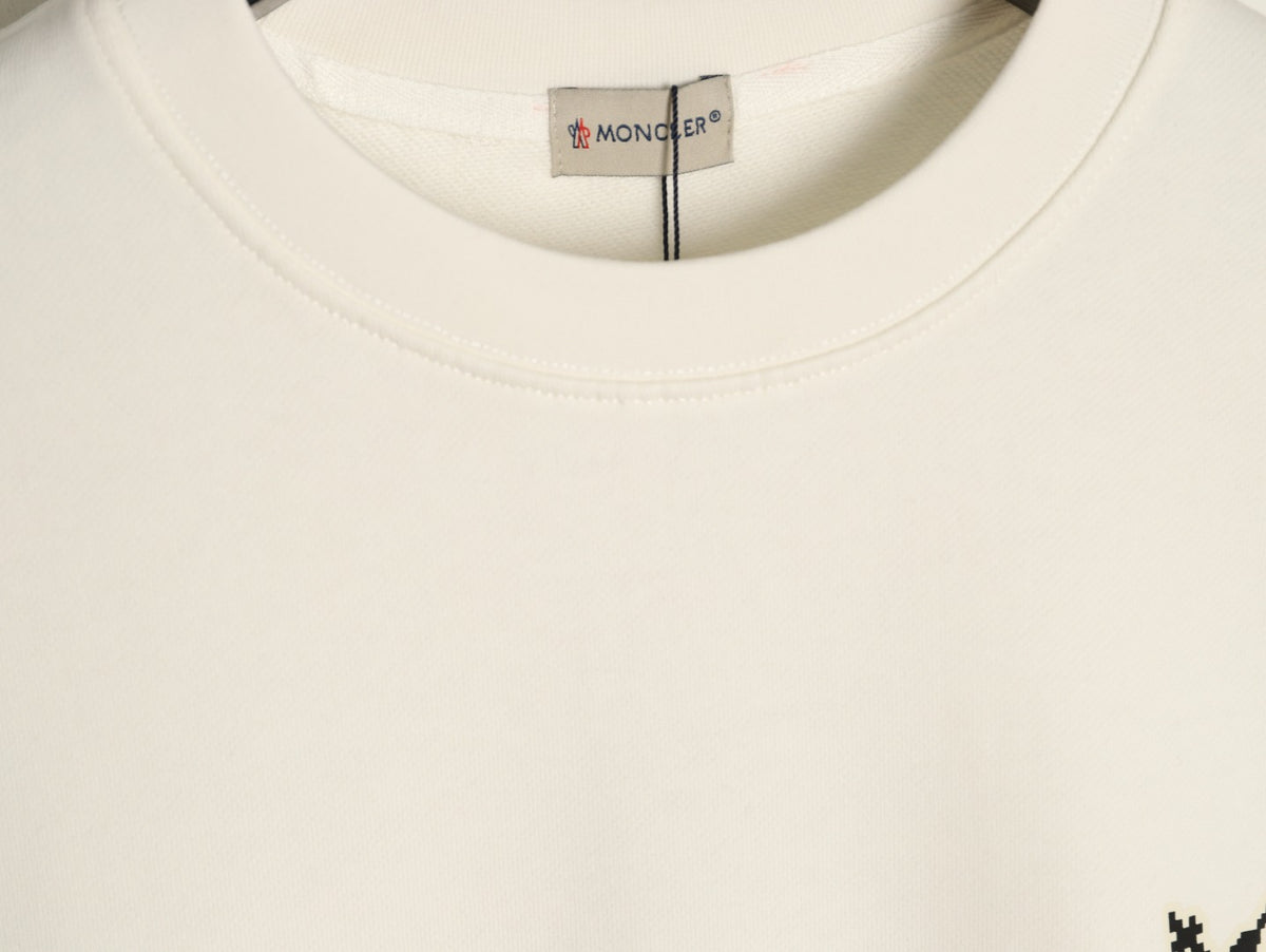 Moncler 26SS Character Logo Ivory Crewneck Sweatshirt