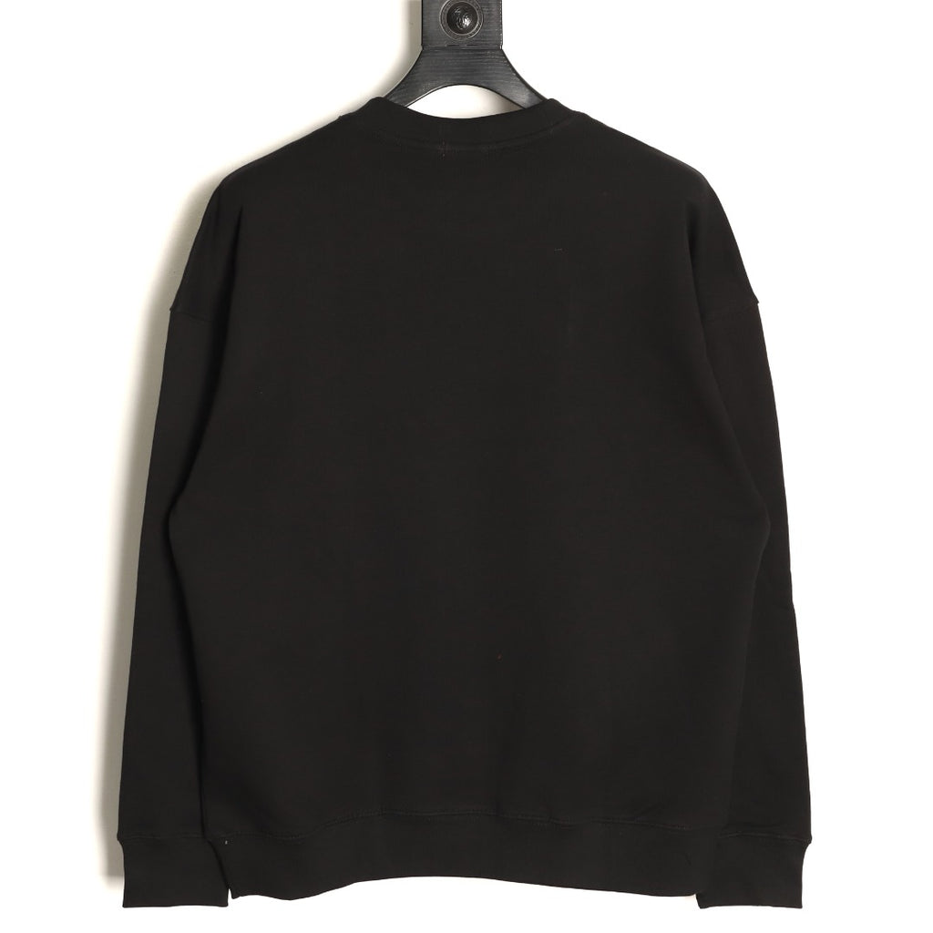 Moncler 26SS Character Logo Black Crewneck Sweatshirt