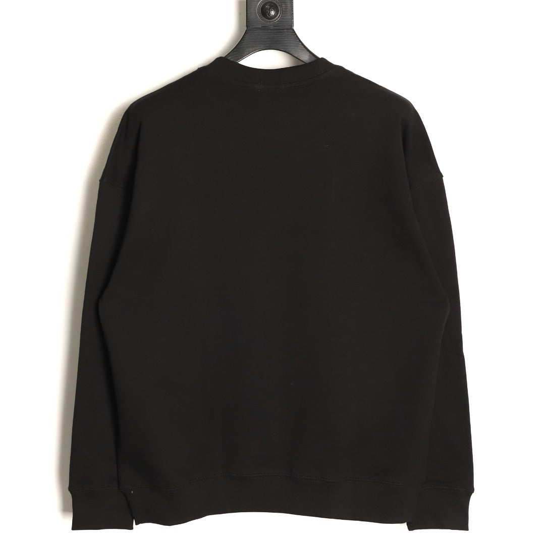 Moncler 26SS Character Logo Black Crewneck Sweatshirt
