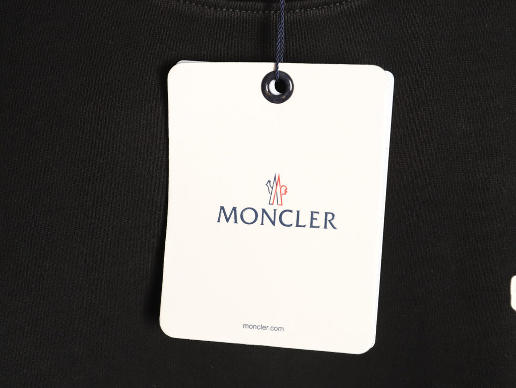 Moncler 26SS Character Logo Black Crewneck Sweatshirt