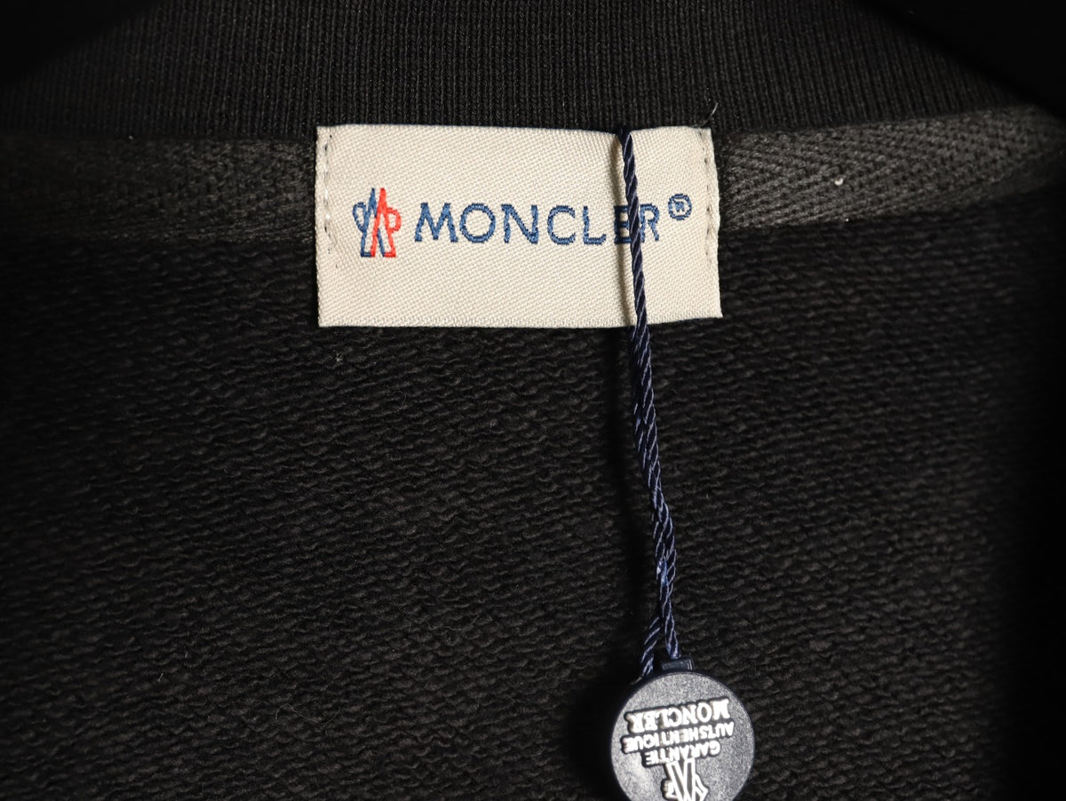 Moncler 26SS Character Logo Black Crewneck Sweatshirt