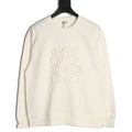 Loewe Offset Anagram Logo Embroidered Ivory Crewneck Sweatshirt
