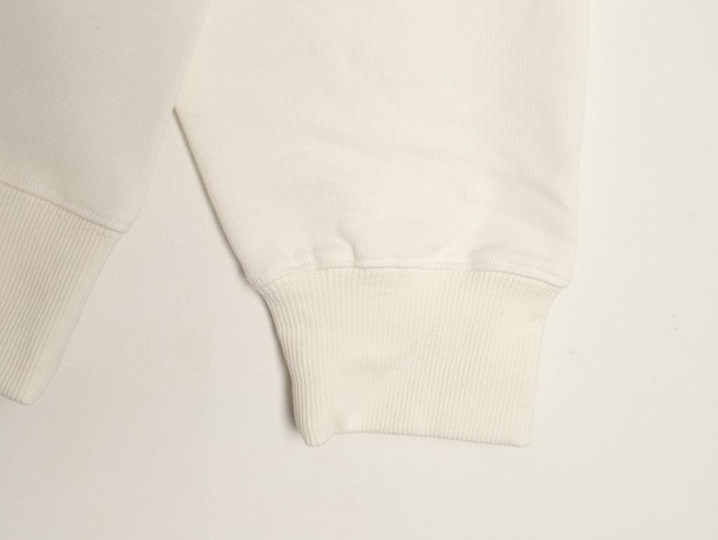 Loewe Offset Anagram Logo Embroidered Ivory Crewneck Sweatshirt