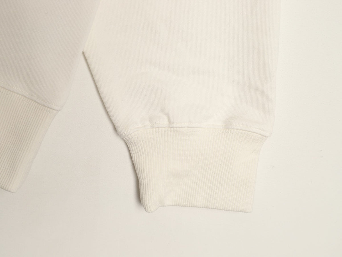 Loewe Offset Anagram Logo Embroidered Ivory Crewneck Sweatshirt