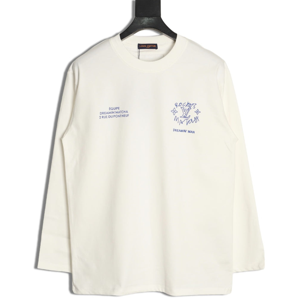 Louis Vuitton 25FW Dreamin' Man Graffiti Ivory Long-Sleeve T-Shirt