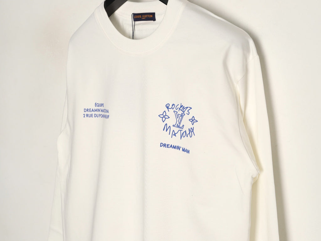 Louis Vuitton 25FW Dreamin' Man Graffiti Ivory Long-Sleeve T-Shirt