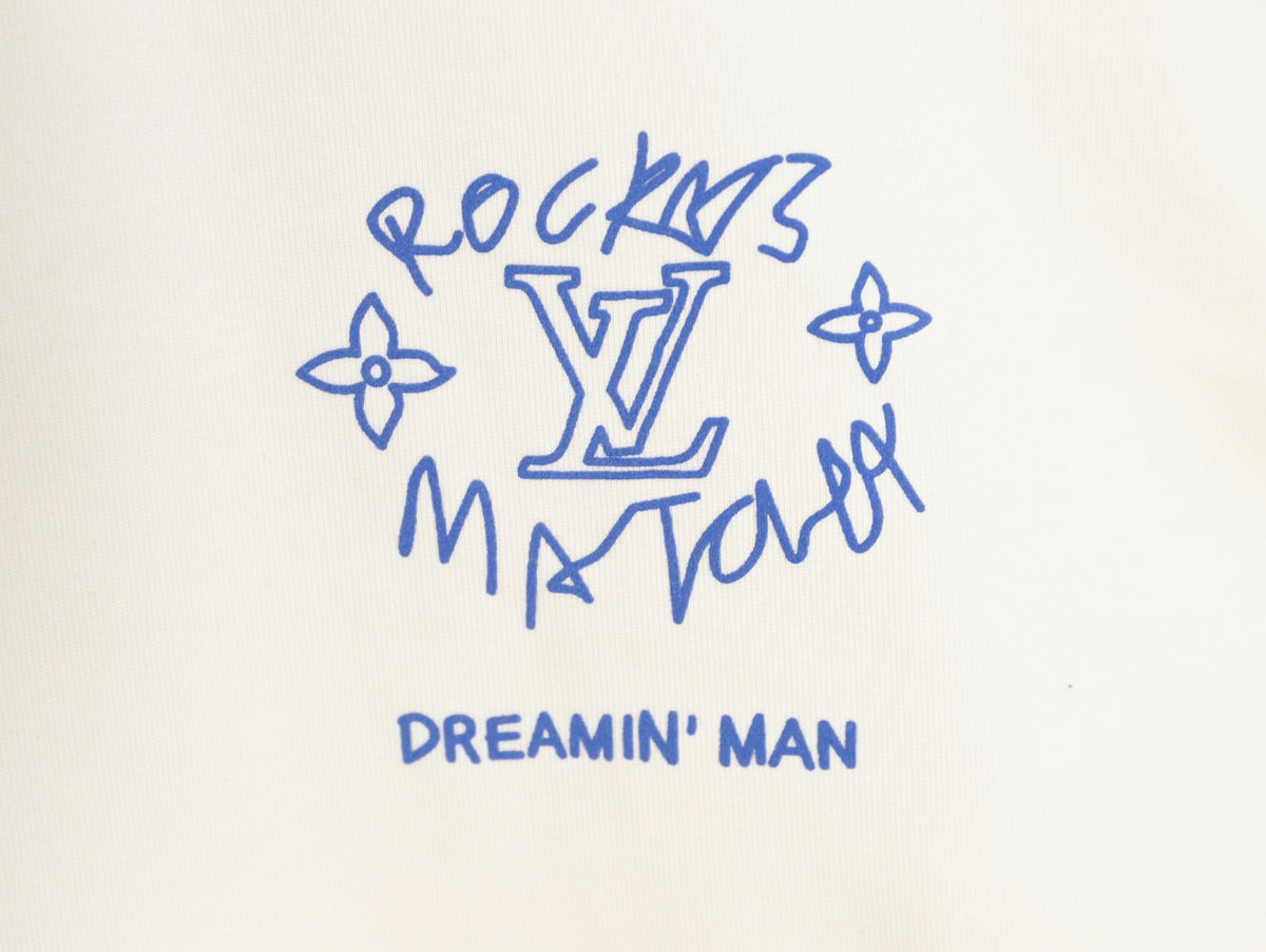 Louis Vuitton 25FW Dreamin' Man Graffiti Ivory Long-Sleeve T-Shirt