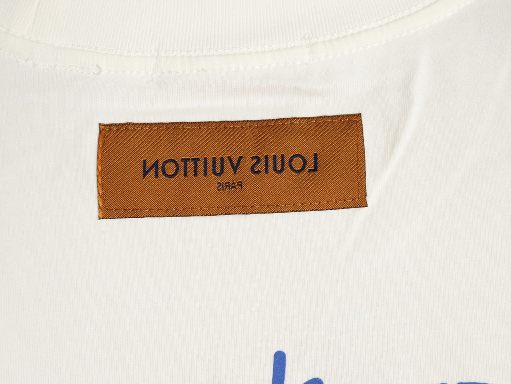 Louis Vuitton 25FW Dreamin' Man Graffiti Ivory Long-Sleeve T-Shirt