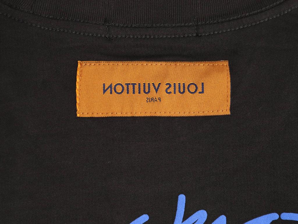 Louis Vuitton 25FW Dreamin' Man Graffiti Black Long-Sleeve T-Shirt