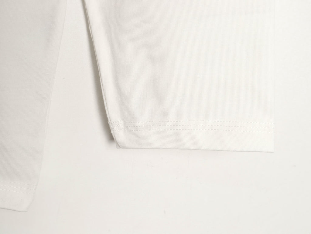 Louis Vuitton 25FW LV Lovers Gradient Tufted Logo Ivory Long-Sleeve T-Shirt