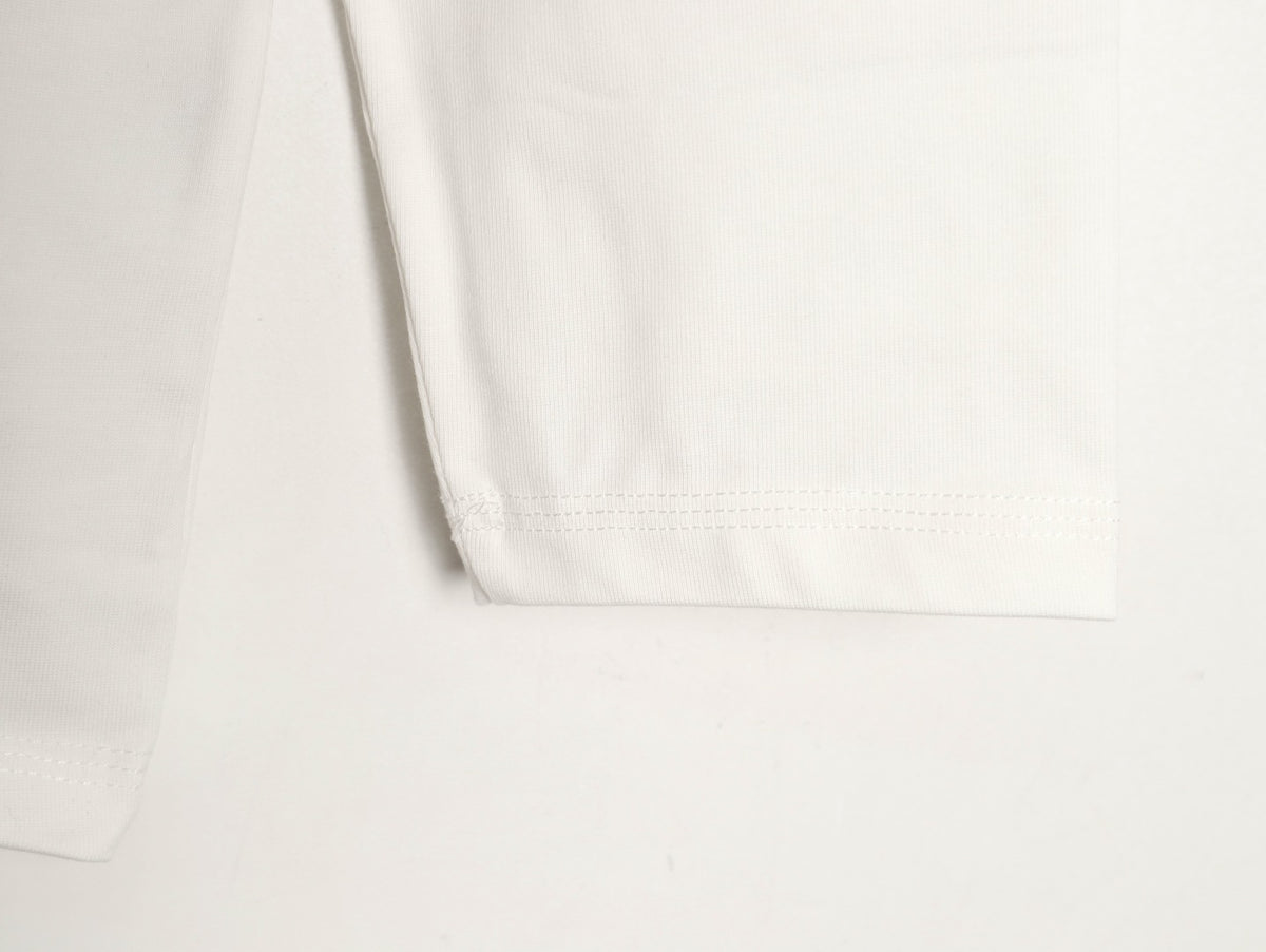 Louis Vuitton 25FW LV Lovers Gradient Tufted Logo Ivory Long-Sleeve T-Shirt