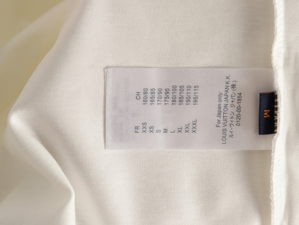 Louis Vuitton 25FW LV Lovers Gradient Tufted Logo Ivory Long-Sleeve T-Shirt