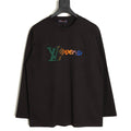 Louis Vuitton 25FW LV Lovers Gradient Tufted Logo Black Long-Sleeve T-Shirt
