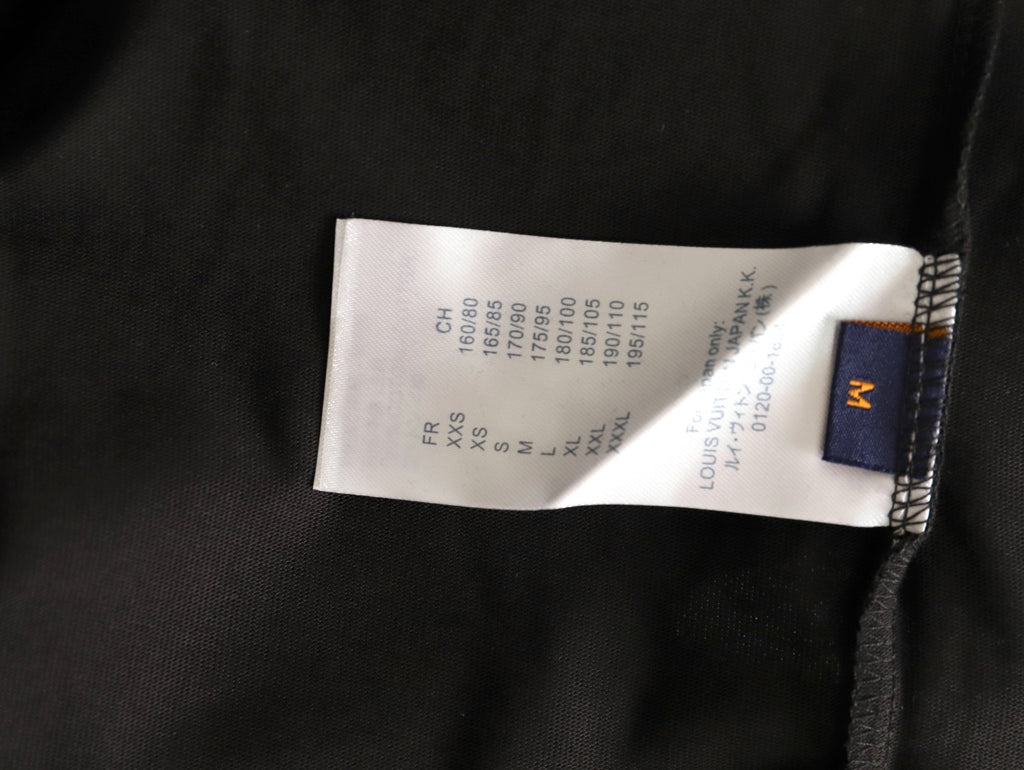 Louis Vuitton 25FW Multicolor Monogram Embroidered Black Long-Sleeve T-Shirt